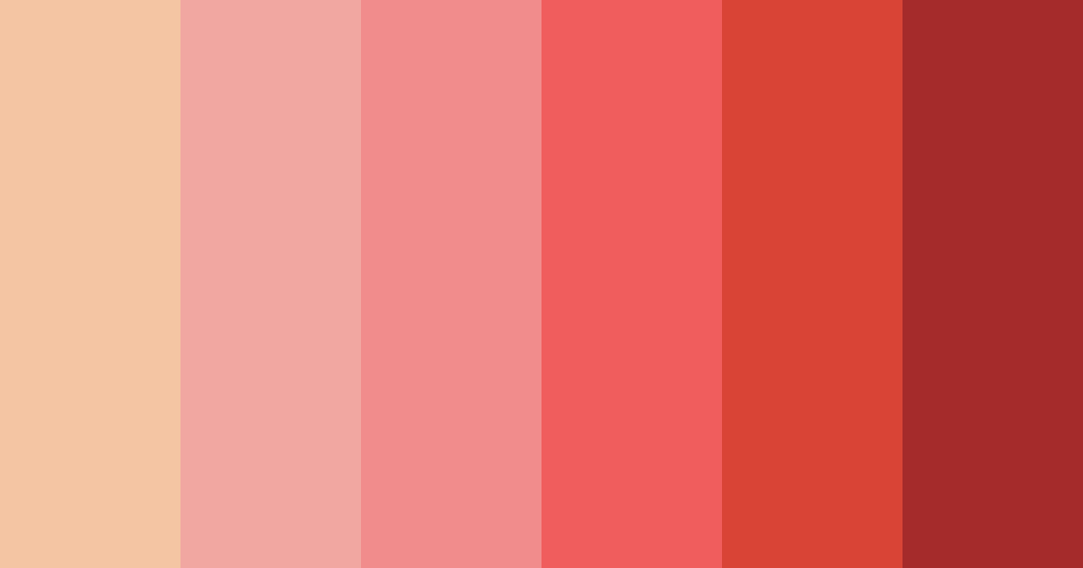 Download red sunset color palette PNG image (landscape)