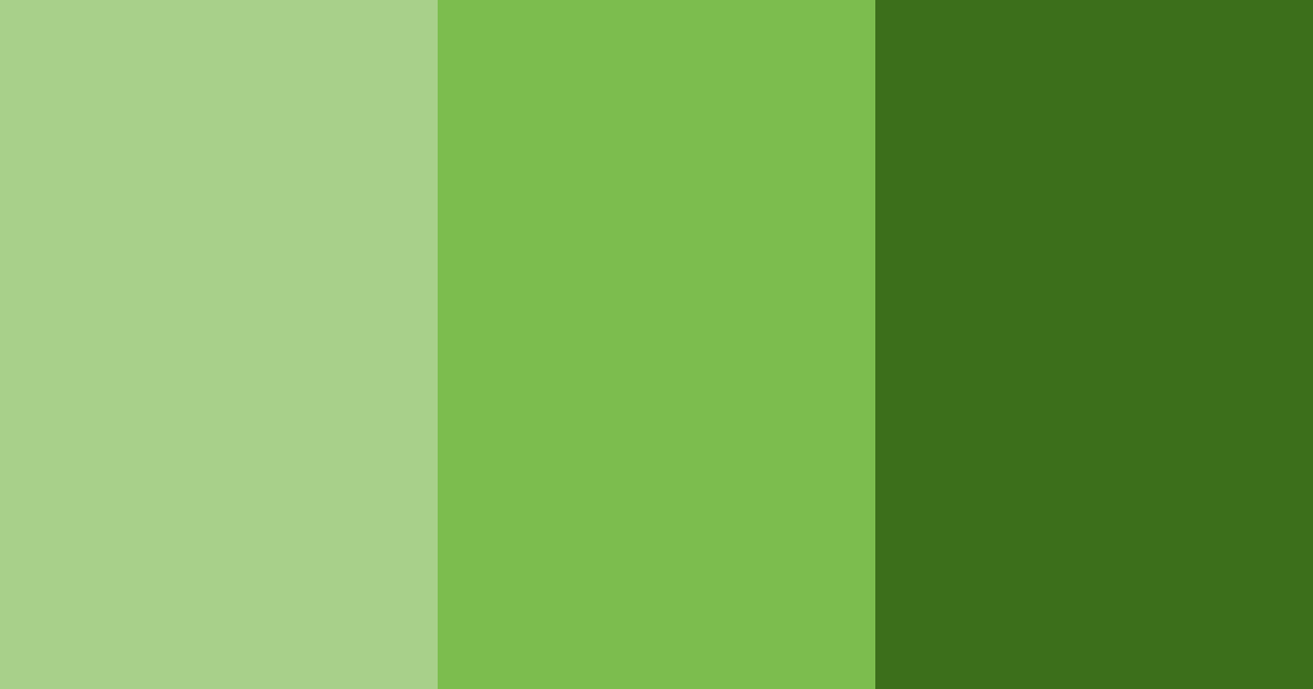 Download green shades color palette PNG image (landscape)