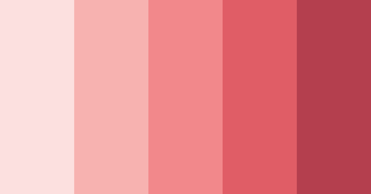 Download shades of pink color palette PNG image (landscape)