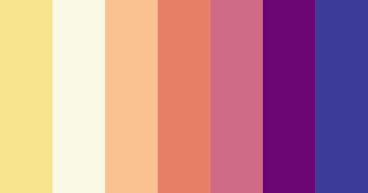 Download sunset reverie color palette PNG image (landscape)