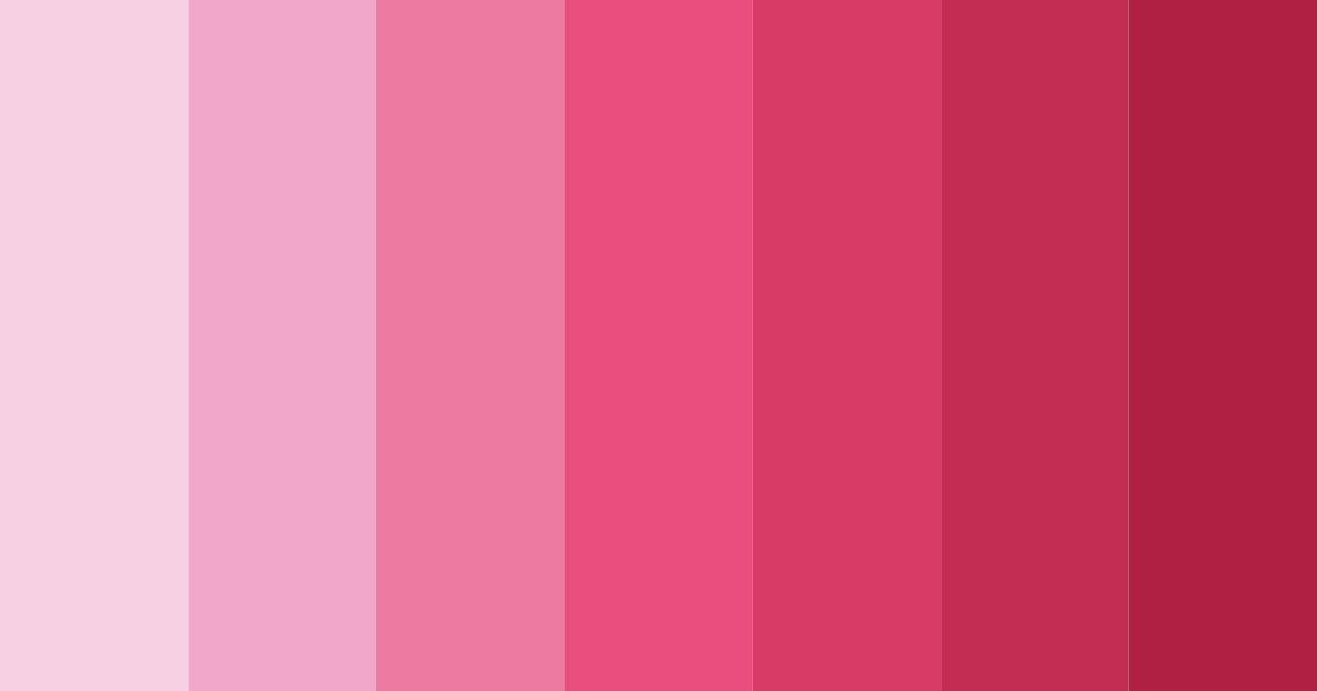 Download pink romance color palette PNG image (landscape)