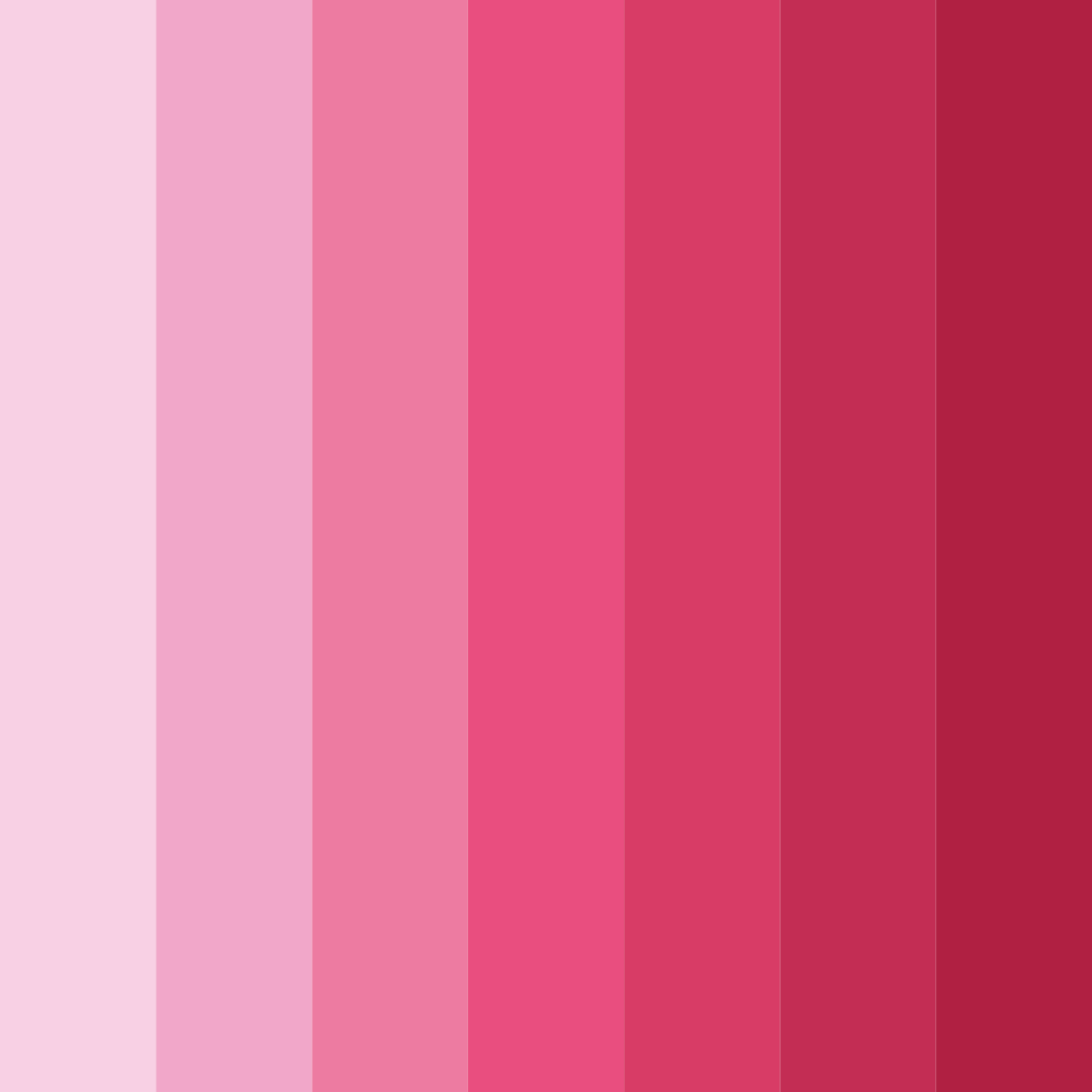 Download pink romance color palette PNG image (square)