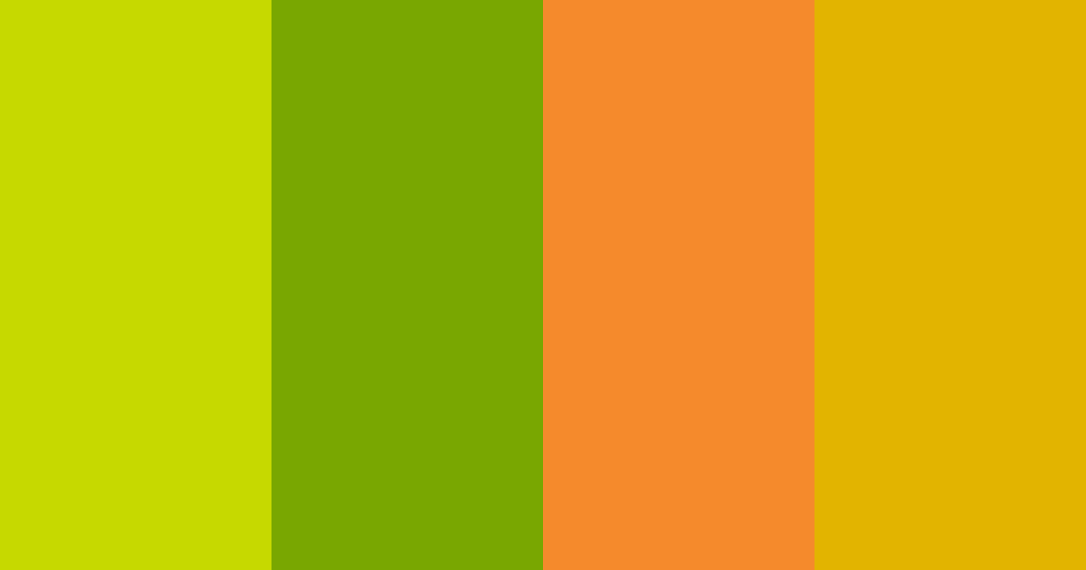 Download sunny citrus color palette PNG image (landscape)