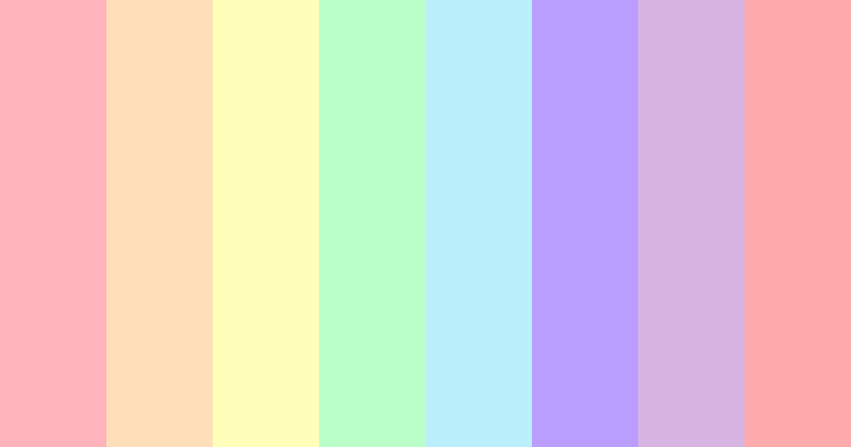 Download cotton candy dreams color palette PNG image (landscape)