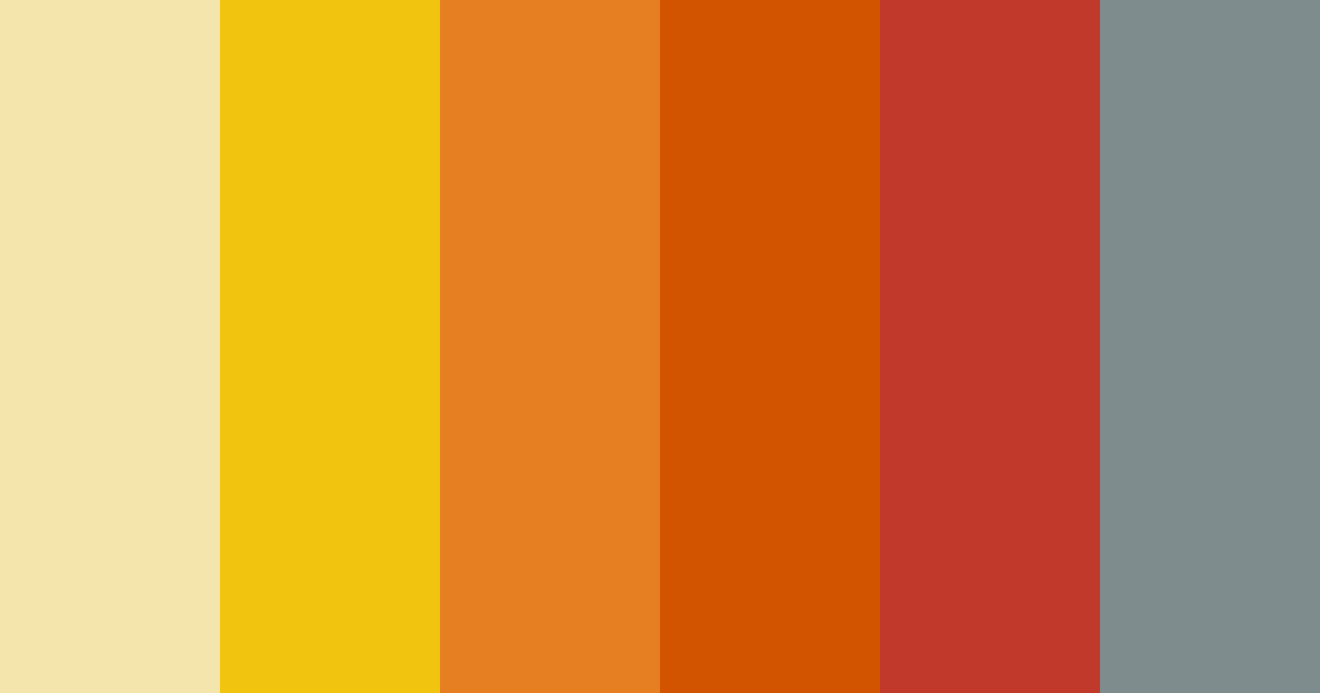 Download autumn ember glow color palette PNG image (landscape)