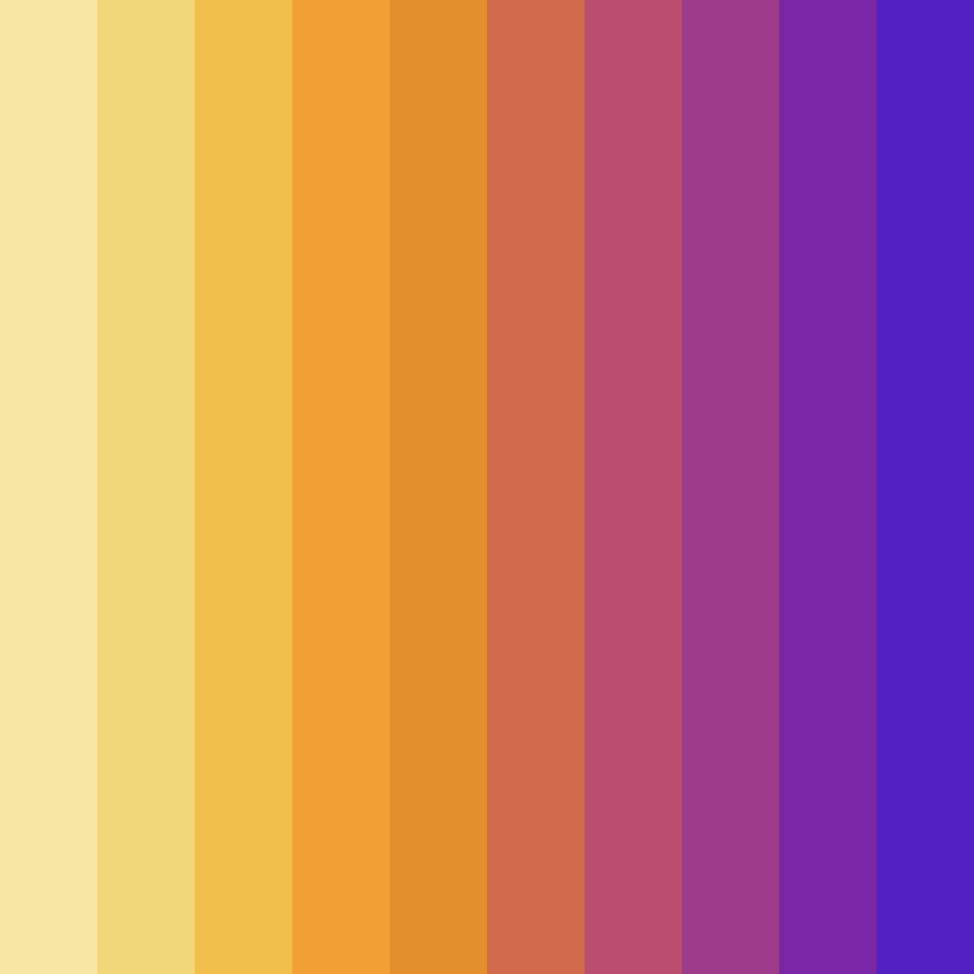 Download vibrant yellow color palette PNG image (square)