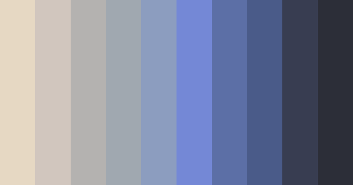 Download beige and blue dream color palette PNG image (landscape)