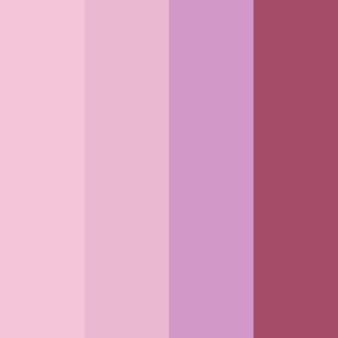 Download pink shades color palette PNG image (square)