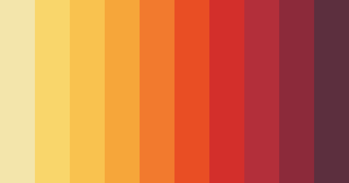 Download warm red color palette PNG image (landscape)