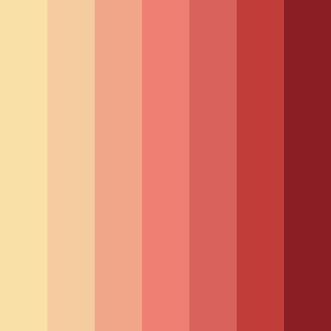 Download sunset whispers color palette PNG image (square)