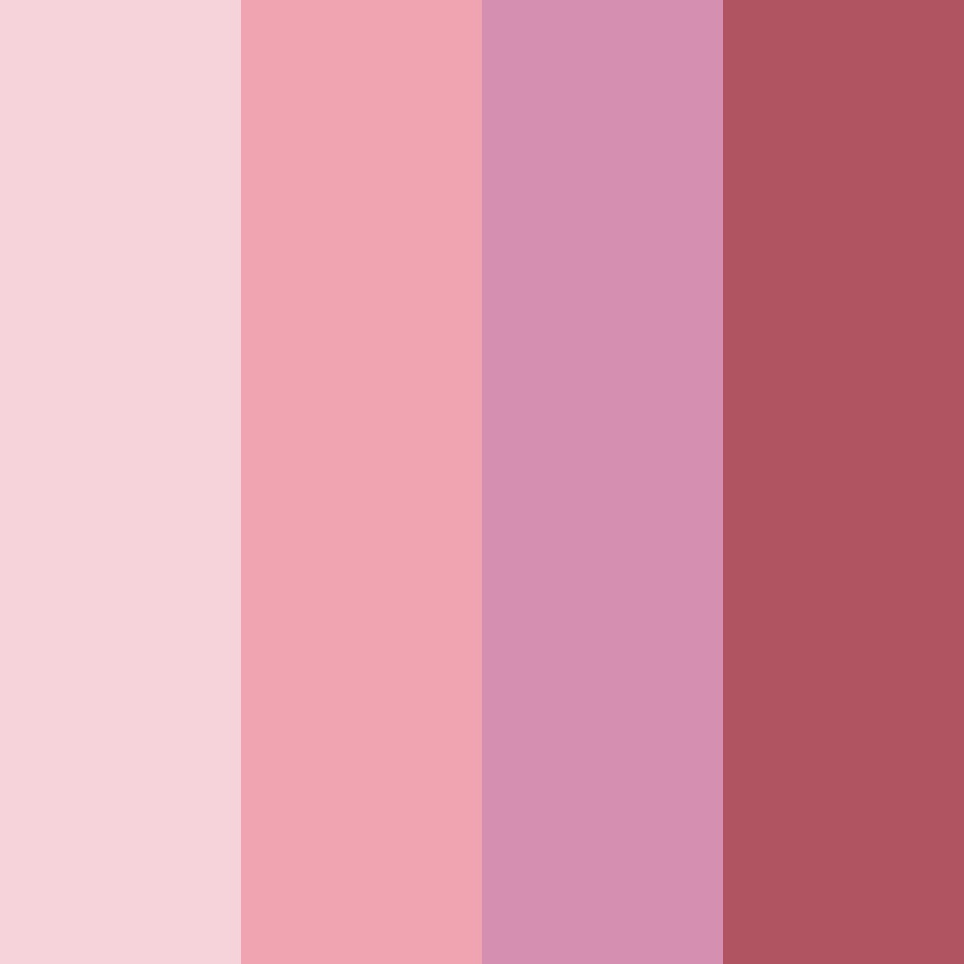 Download pink blossom color palette PNG image (square)