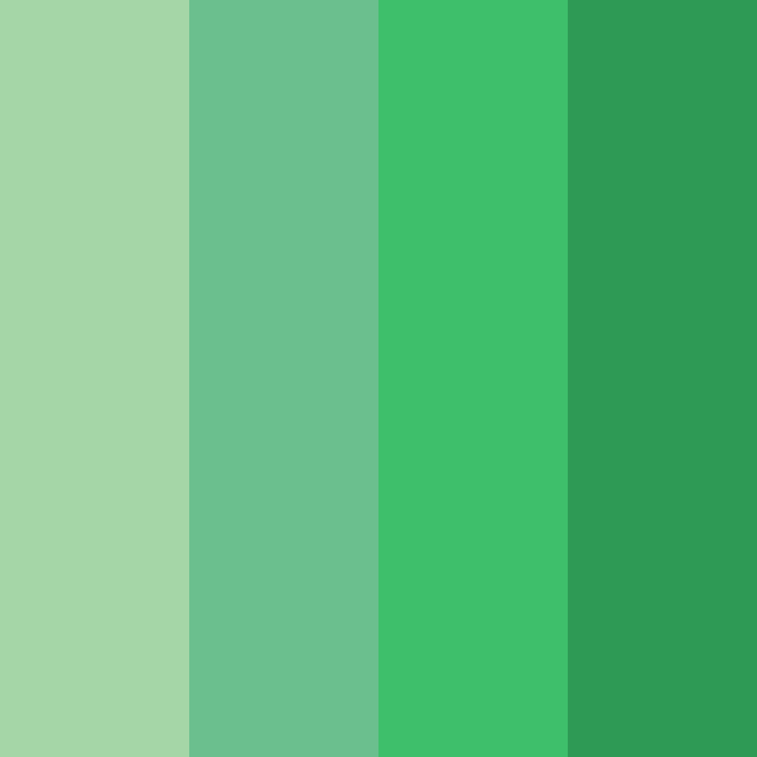 Download emerald oasis color palette PNG image (square)