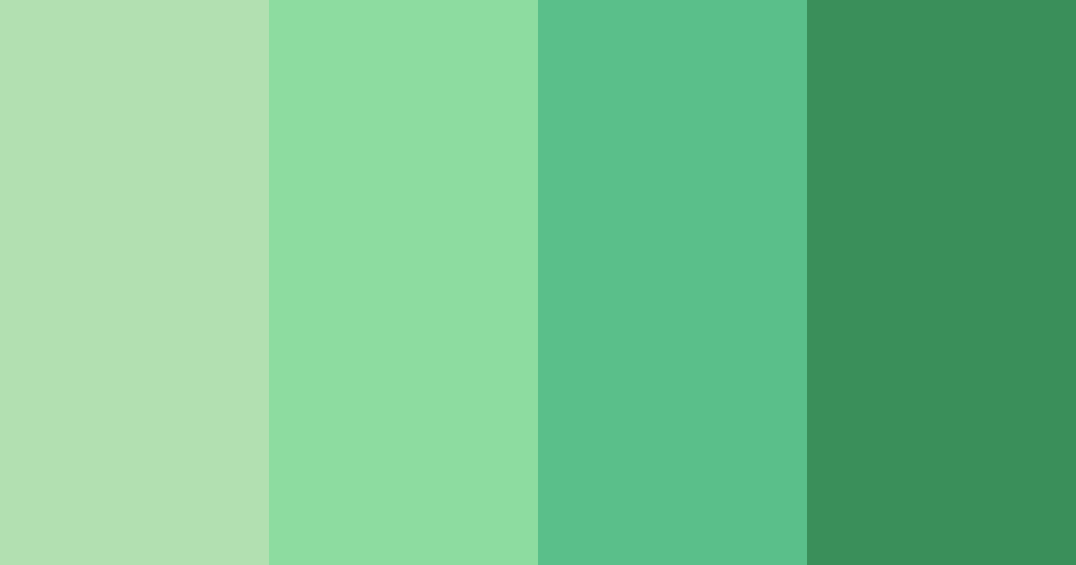 Fairy Green Color Palette - Hex Codes & PNG Download
