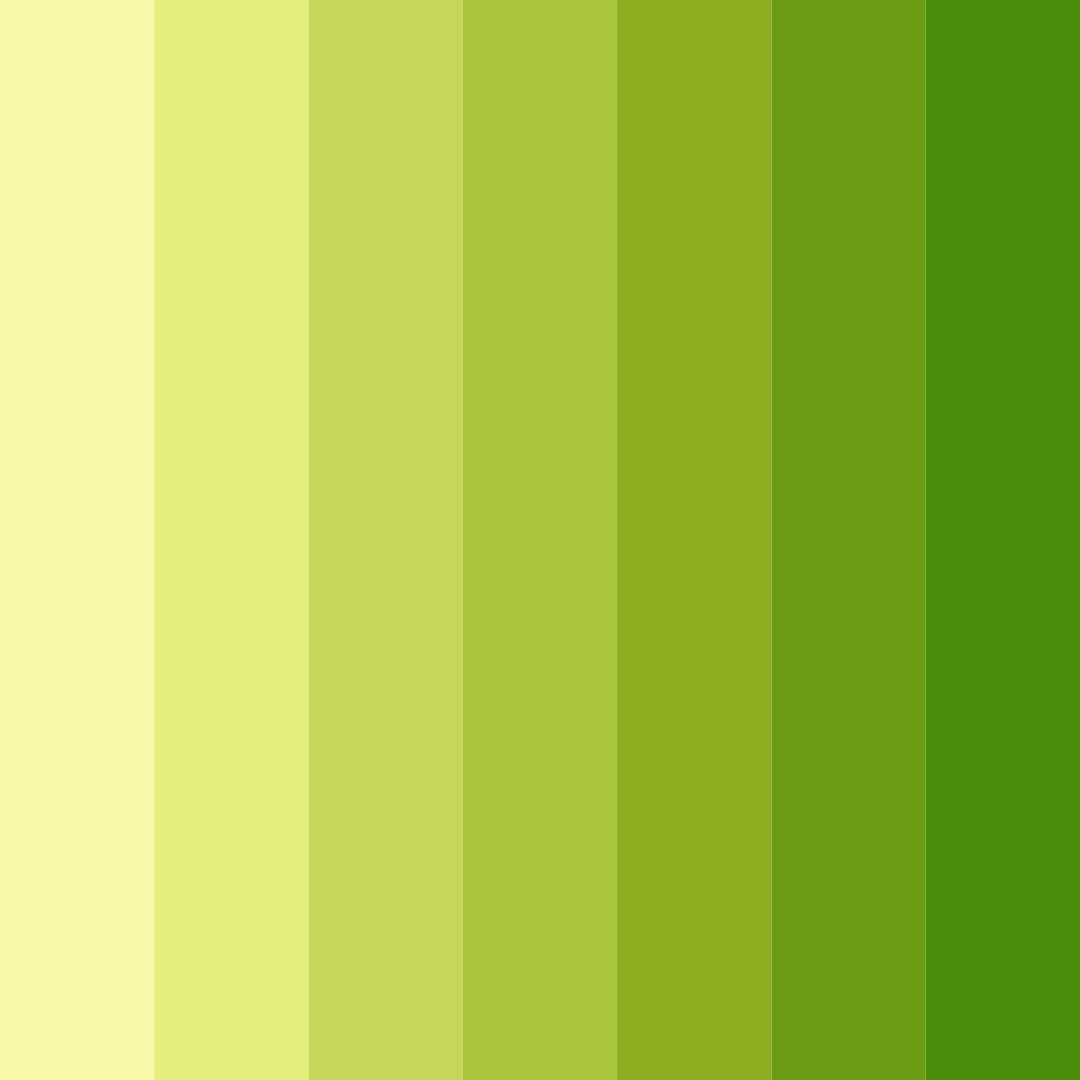 Download lush green symphony color palette PNG image (square)