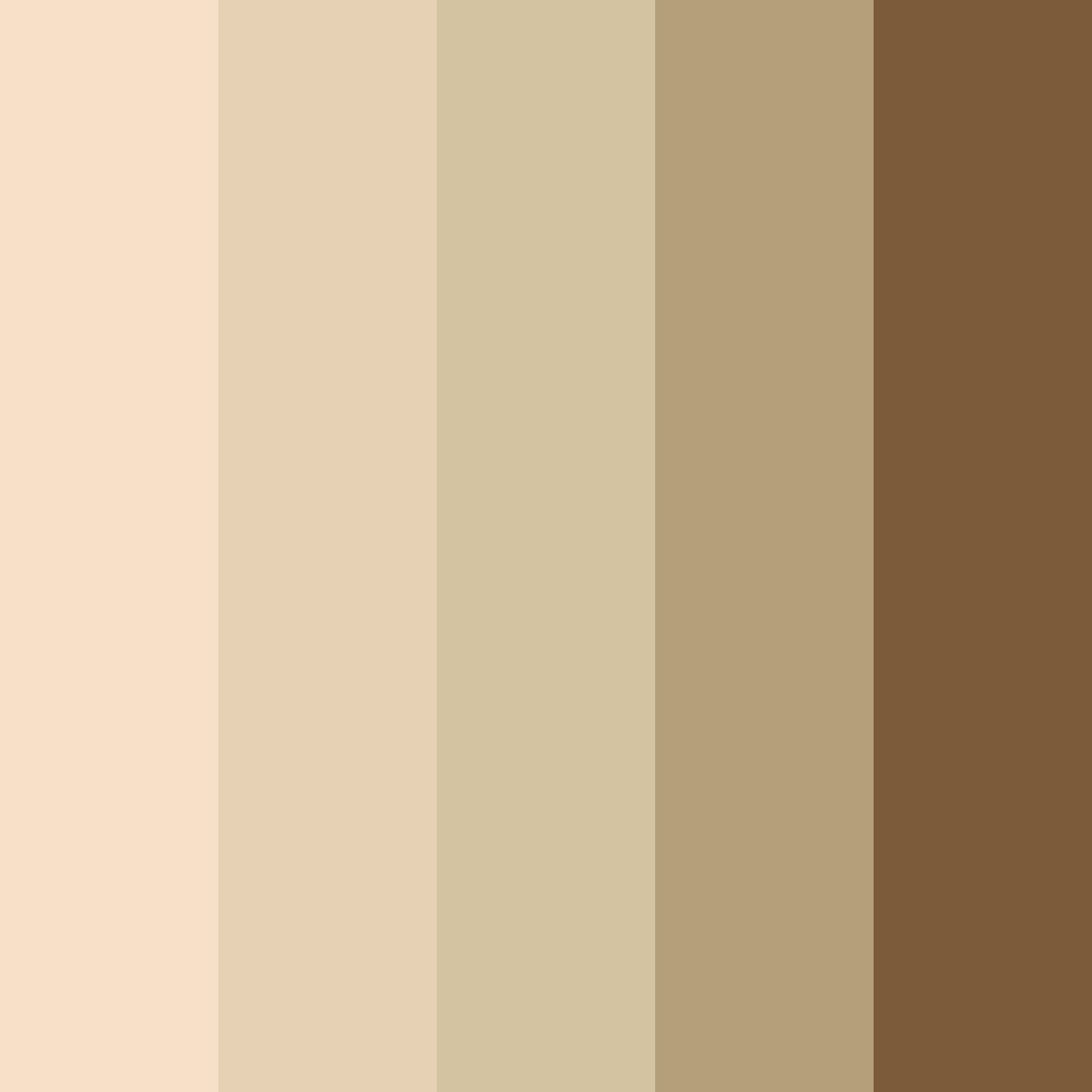 Download whispers of caramel color palette PNG image (square)