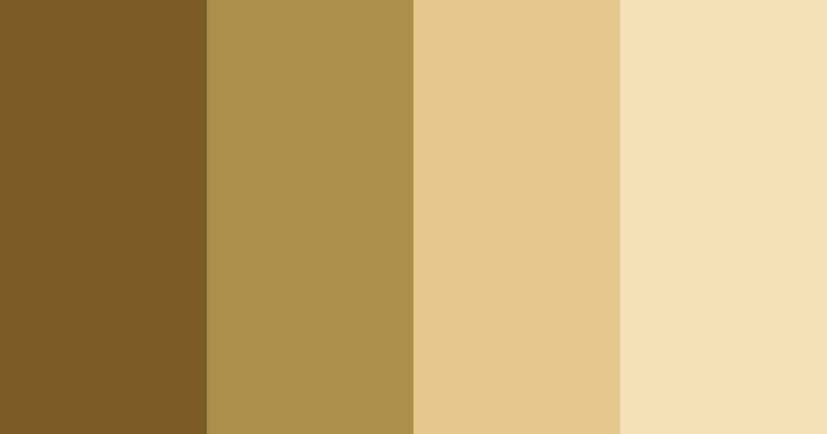 Download golden honey glow color palette PNG image (landscape)