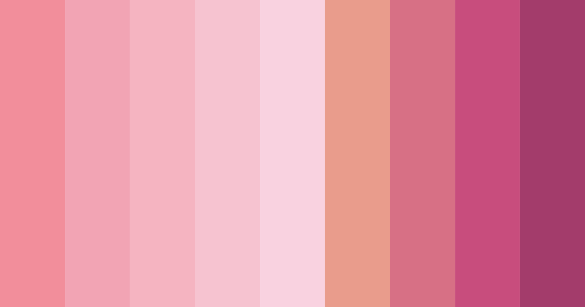 Download blushing blooms color palette PNG image (landscape)