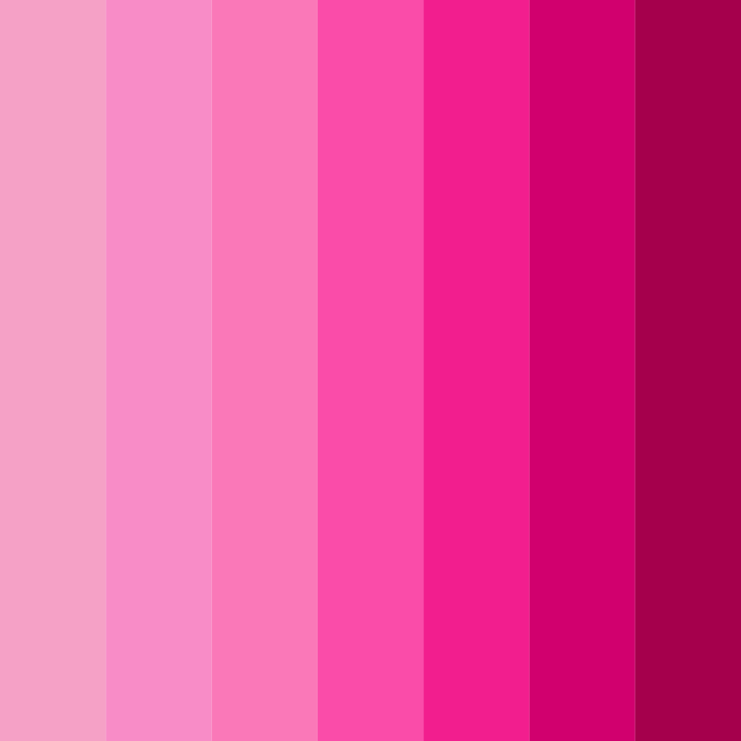 Download pink shades color palette PNG image (square)