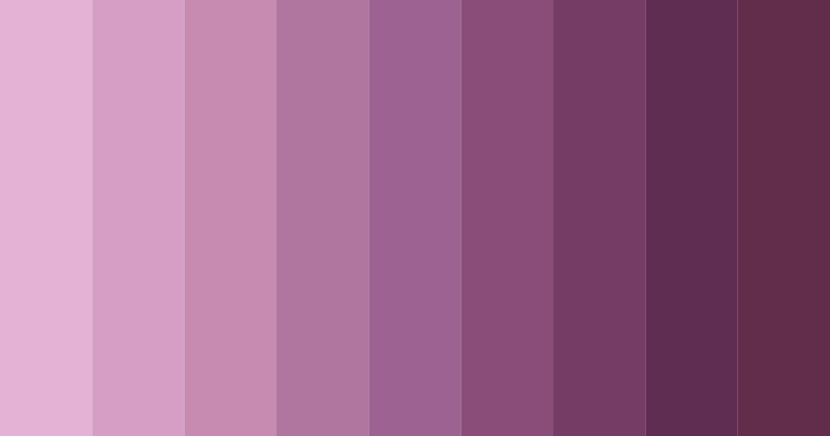 Download shades of purple color palette PNG image (landscape)