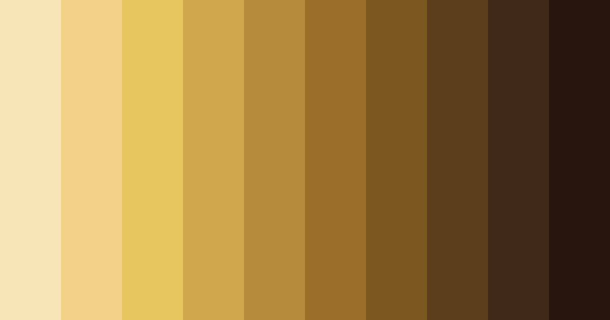 Download shades of brown color palette PNG image (landscape)