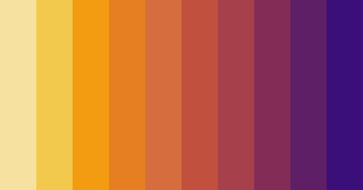 Download sunset reverie color palette PNG image (landscape)