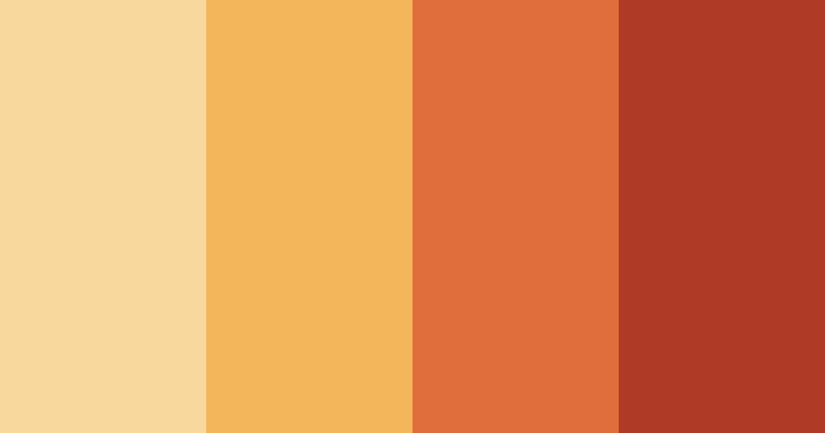 Download autumn ember glow color palette PNG image (landscape)