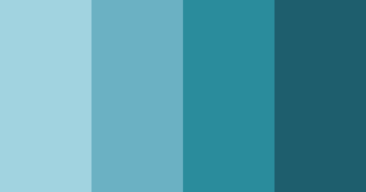 Download blue ocean color palette PNG image (landscape)