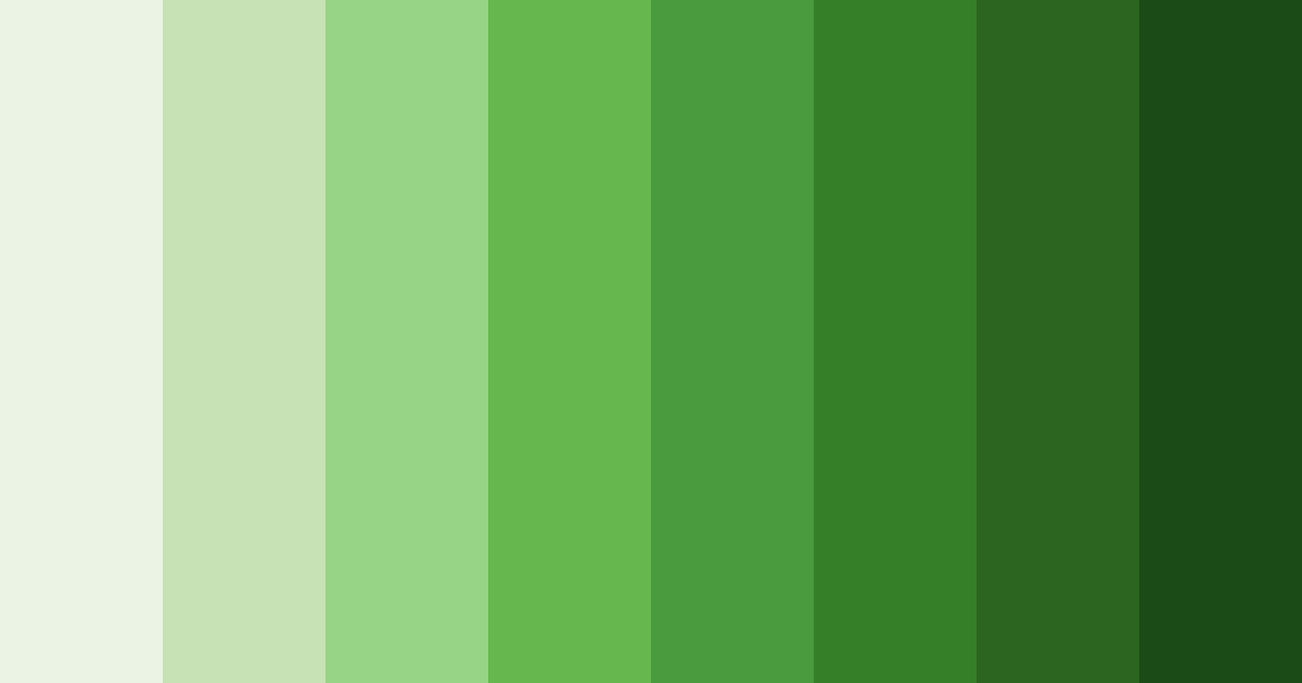 Download dark green color palette PNG image (landscape)