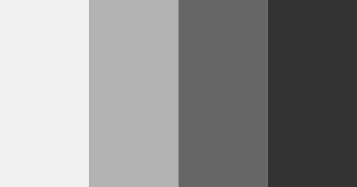 Download shades of black color palette PNG image (landscape)