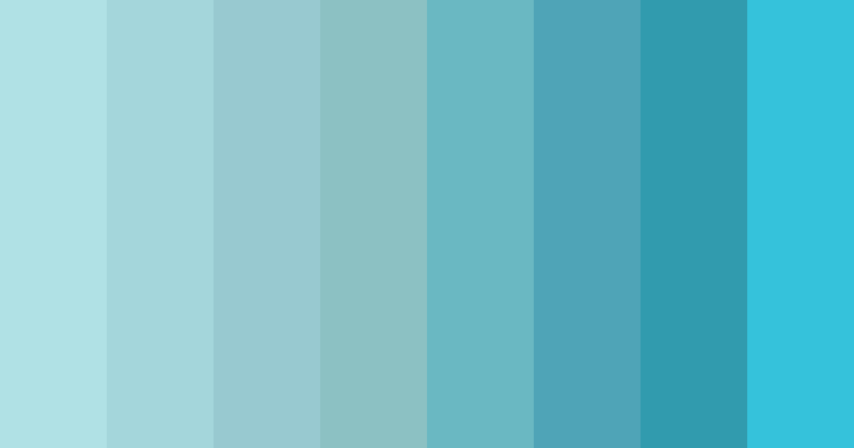 Download aqua serenade color palette PNG image (landscape)