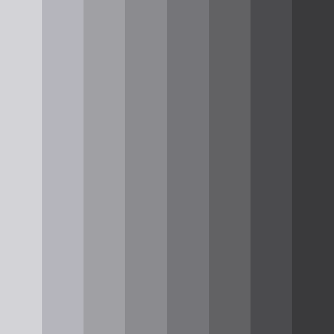 Download shades of gray color palette PNG image (square)