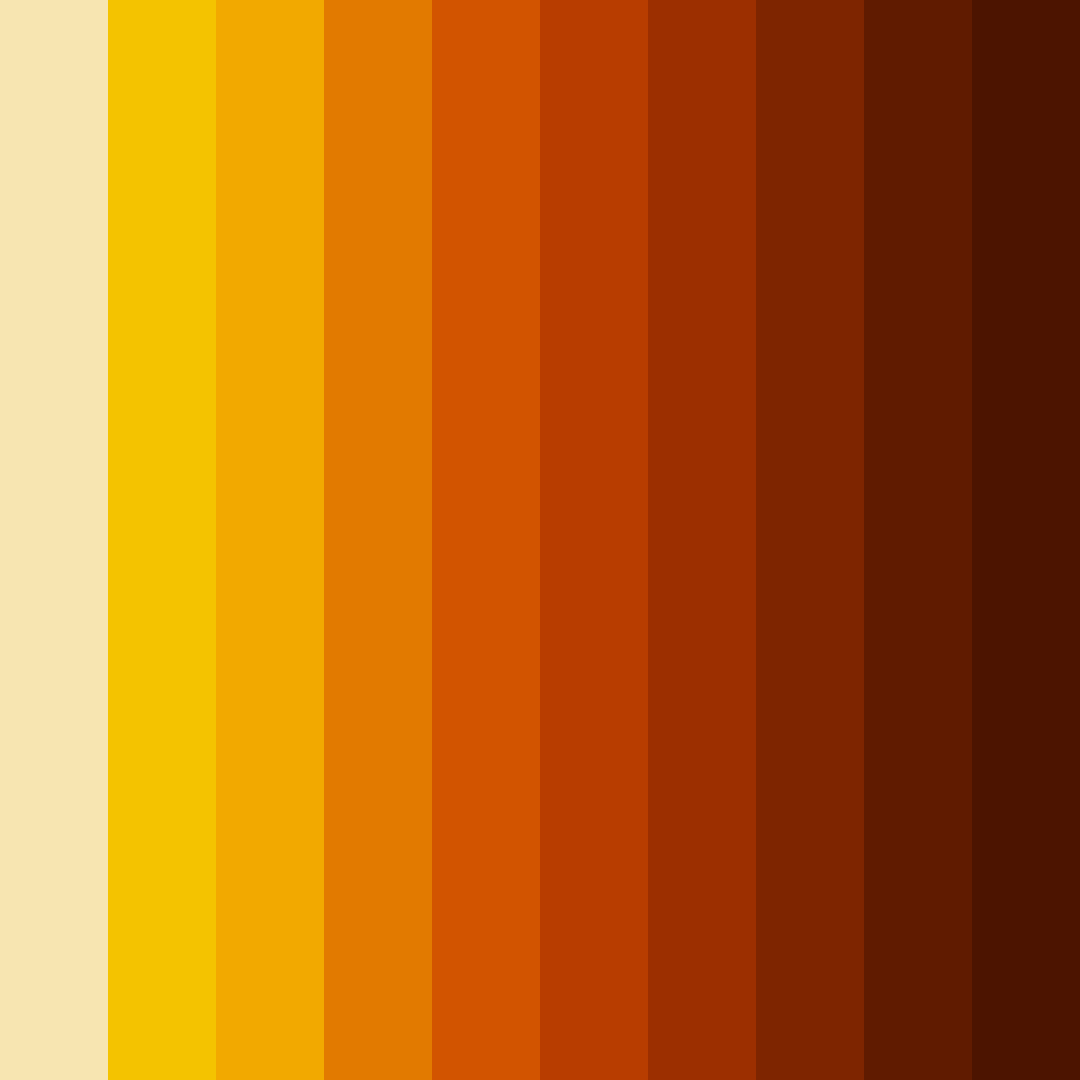 Download autumn ember glow color palette PNG image (square)