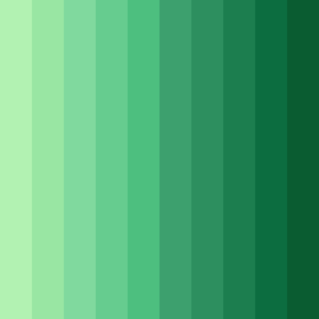 Download verdant symphony color palette PNG image (square)