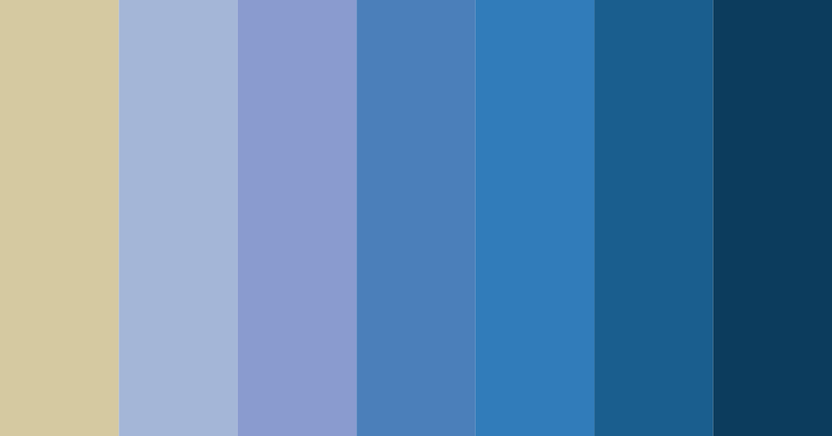 Download beige blue color palette PNG image (landscape)