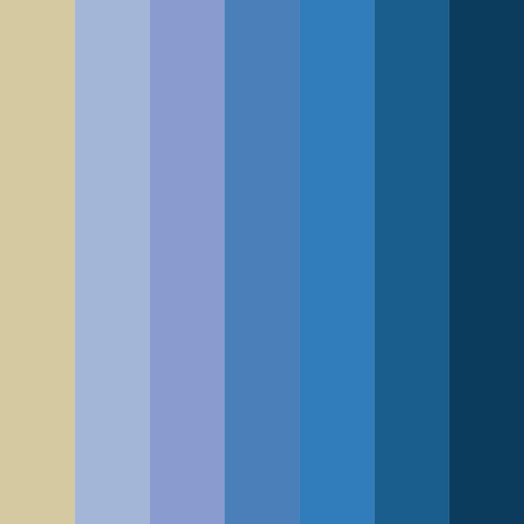 Download beige blue color palette PNG image (square)