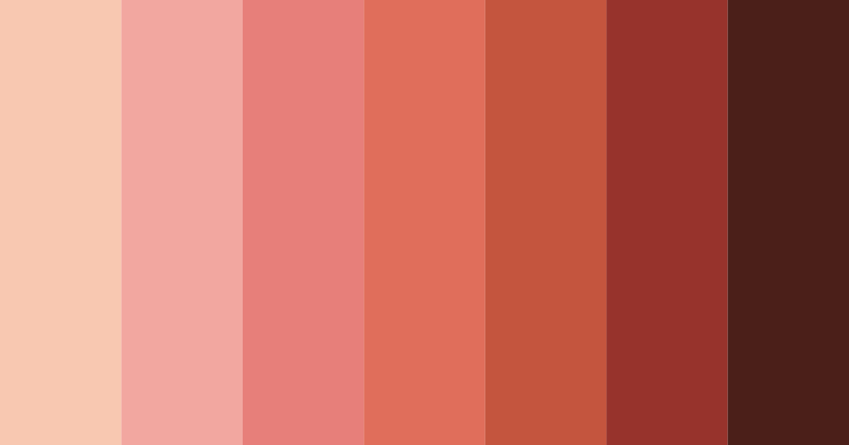 Download red sunset color palette PNG image (landscape)