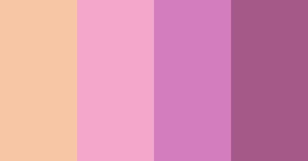 Download blossom elegance color palette PNG image (landscape)