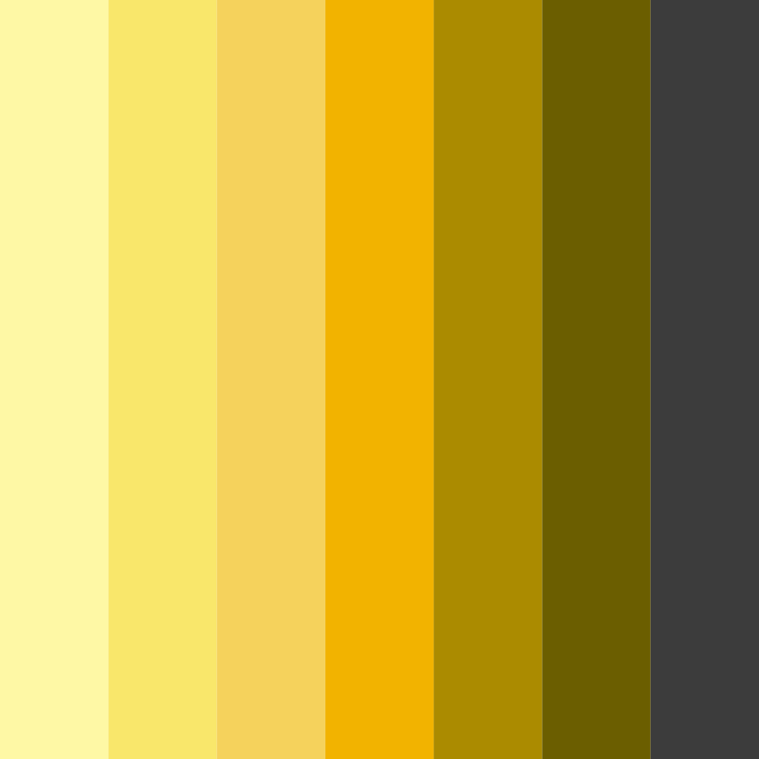 Download yellow black color palette PNG image (square)