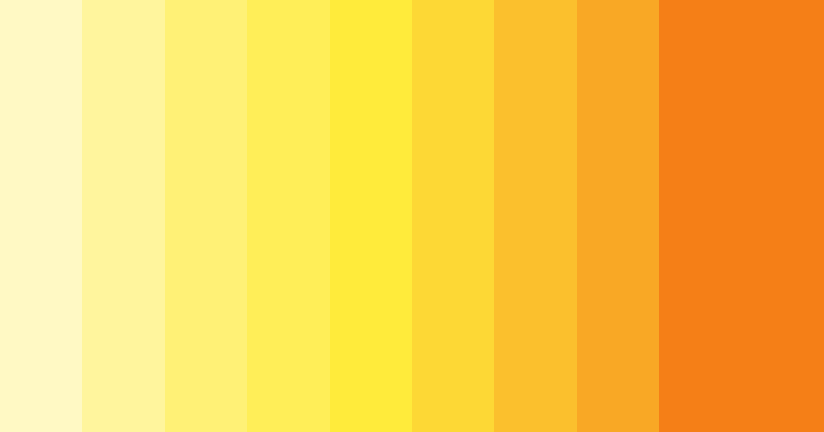 Download sunshine serenade color palette PNG image (landscape)