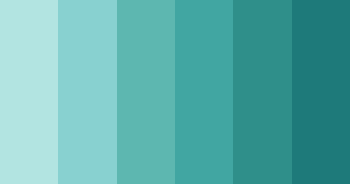 Download tropical teal oasis color palette PNG image (landscape)