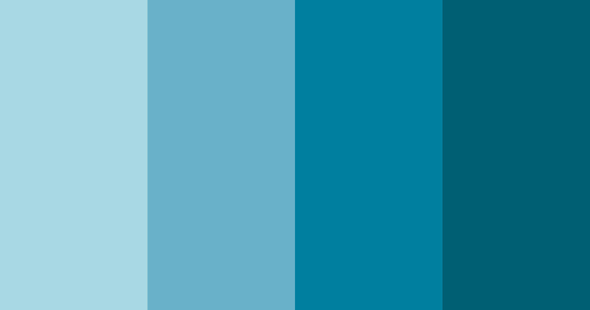 Download aquatic serenity color palette PNG image (landscape)