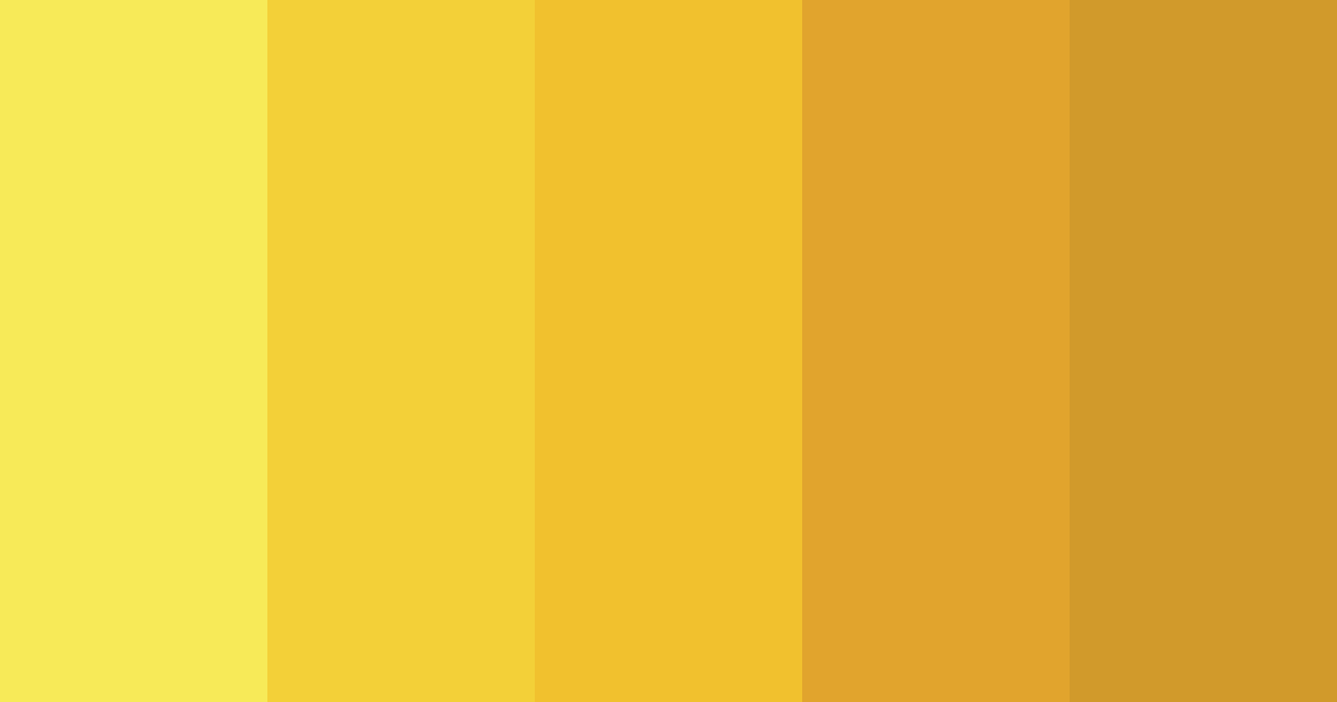 Download bright yellow color palette PNG image (landscape)