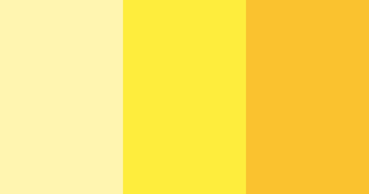 Download sunshine serenade color palette PNG image (landscape)