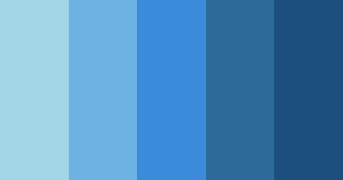 Download cool blue color palette PNG image (landscape)