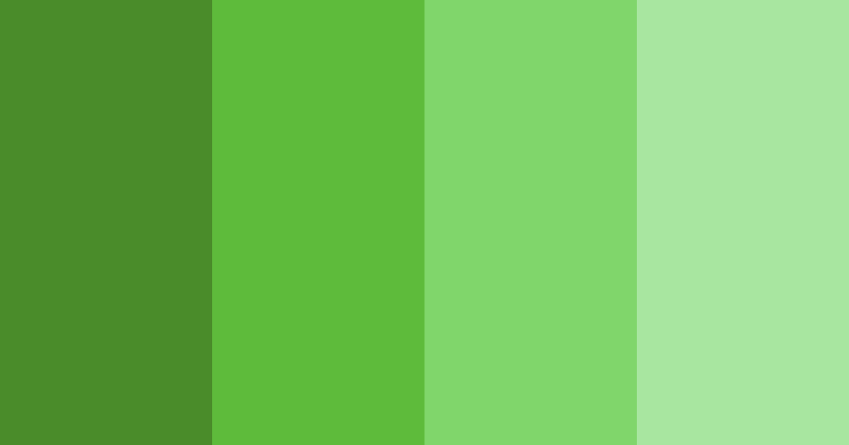 Download green rainbow color palette PNG image (landscape)