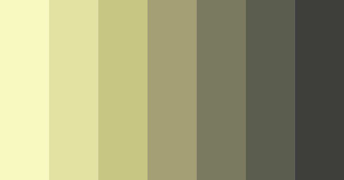 Shades of Green Color Palette - Hex Codes & PNG Download