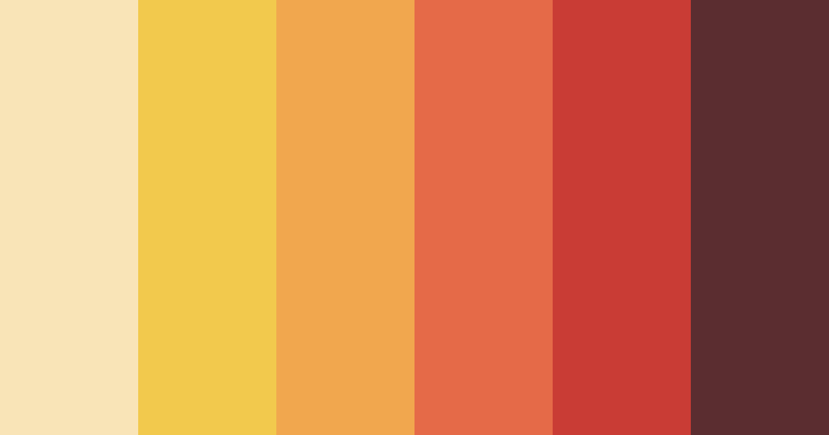 Download autumn ember glow color palette PNG image (landscape)