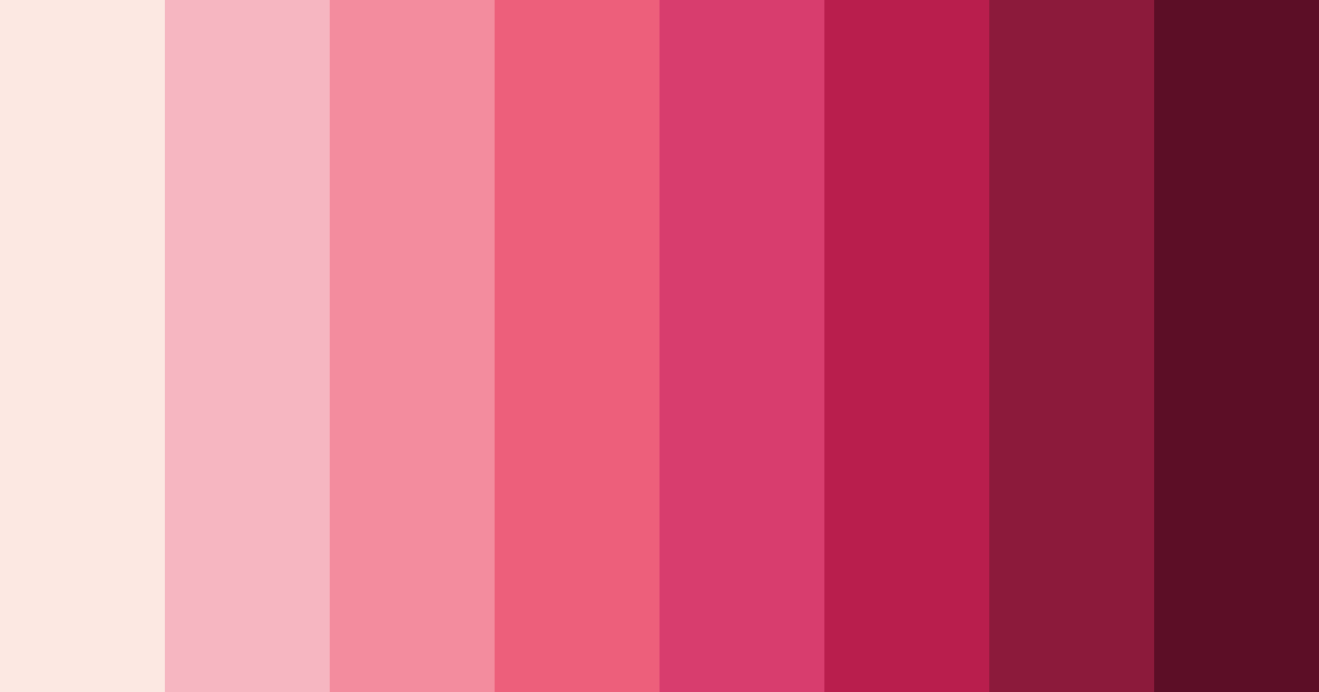 Download pink flower color palette PNG image (landscape)