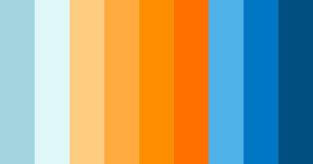 Ocean Sunrise Serenity Color Palette - Hex Codes & PNG Download