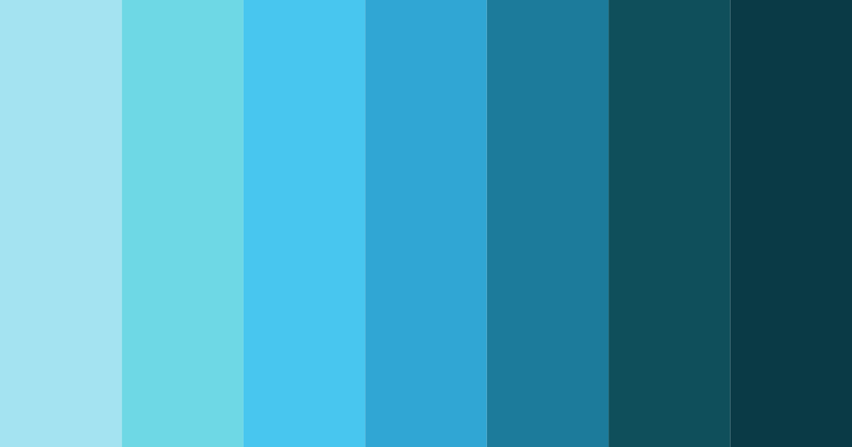 Download ocean breeze serenity color palette PNG image (landscape)